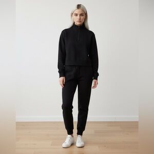 Yogalicious Black Track Pants & Joggers Set